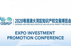 Guangdong-Hong Kong-Macao Greater Bay Area Intellectual Property Trade EXPO 2020：EXPO INVESTMENT PROMOTION CONFERENCE