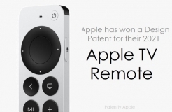 Apple Wins an Apple TV Remote Design Patent for Their 2021