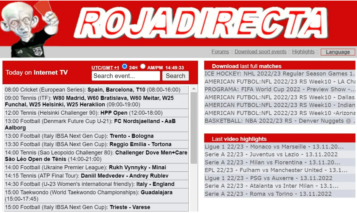 rojadirecta sport